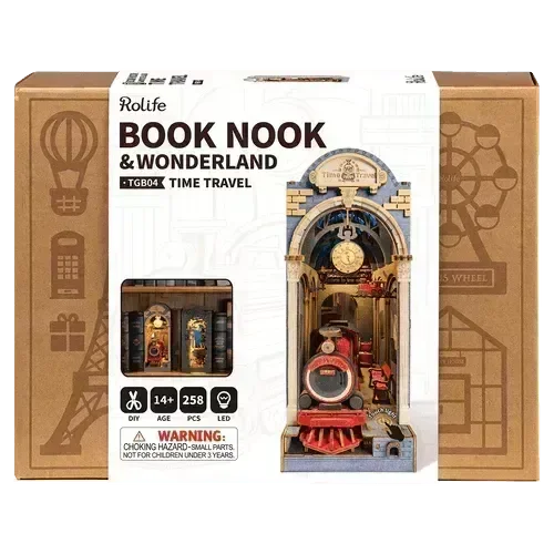 DIY Buchstütze - Time Travel Zeitreise - TGB04 Robotime