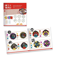 DIY Metallisier-Set mit 2 Kreiseln & 12 Scheiben, bunt gestaltet, ideal für kreatives Basteln & Geschenke