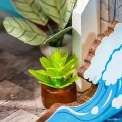 DIY Miniature House Sea Holiday Restaurant DS039 - DS039 Robotime