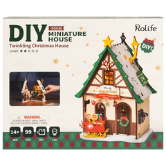 DIY Miniatur Wehnachtshaus Twinkling Christmas Hous DS036 - Robotime