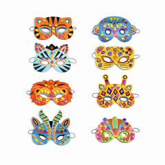 DIY Mosaik Masken - Dschungeltiere Djeco