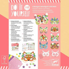 DIY Mosaik Masken - Waldtiere