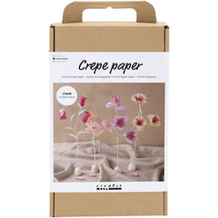 DIY Sets Krepppapier , Pastellfarben, Blume, Kreativ Box - Creativ Company