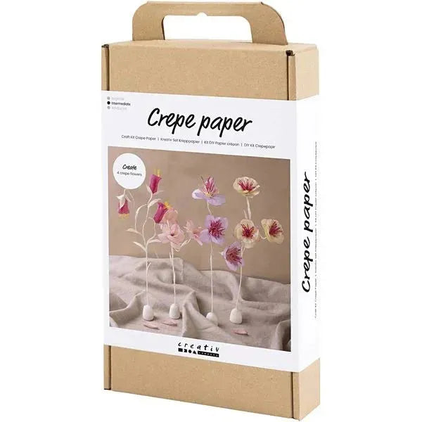 DIY Sets Krepppapier , Pastellfarben, Blume, Kreativ Box - Creativ Company