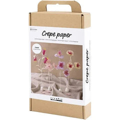 DIY Sets Krepppapier , Pastellfarben, Blume, Kreativ Box - Creativ Company