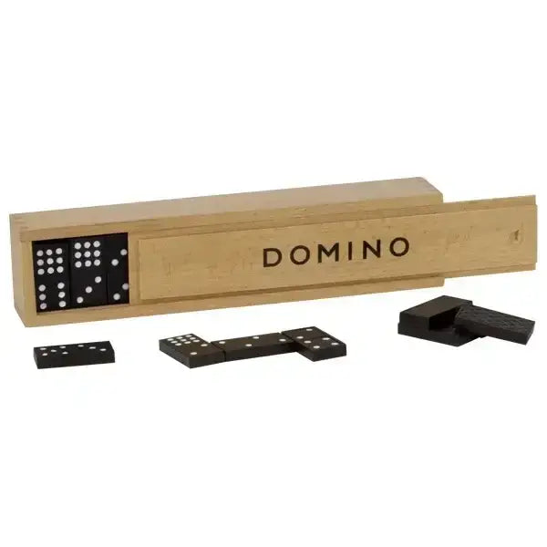 Dominospiel im Holzkasten - 15336 Goki