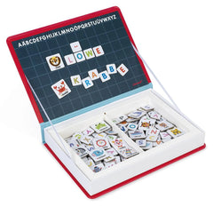 Buchförmiges Alphabet-Spiel mit bunten Buchstaben- und Tierkarten für kindgerechtes Lernen und Spielen
