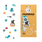 Fahrrad Aufkleber Maritim Piraten reflektierend Farbviereck GmbH