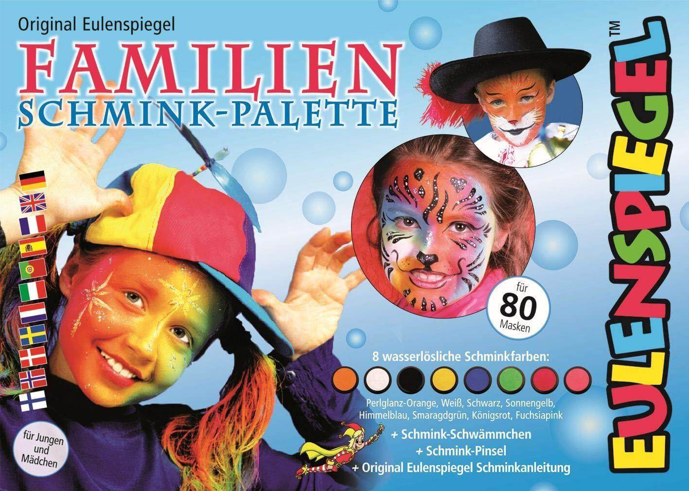 Familien Schmink-Palette Eulenspiegel