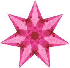 Faszinierende Fenstersterne - blau, gelb, magenta (Kopie) Spötzl