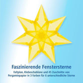 Faszinierende Fenstersterne - blau, gelb, magenta (Kopie) Spötzl