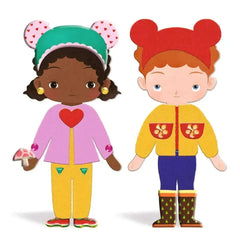 Filz - Personen zum anziehen - 3-6 Jahre Djeco