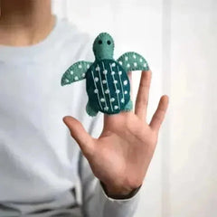 Fingerpuppe Filz - Schildkröte Blossify
