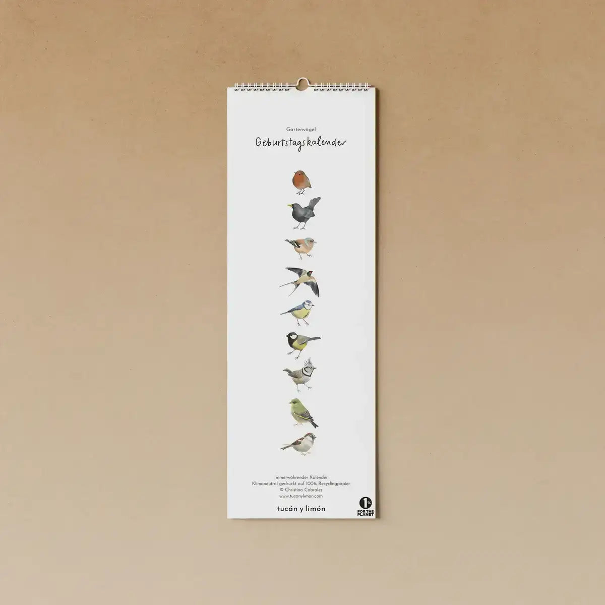 Geburtstagskalender - Gartenvögel - 91288240 tucán y limón