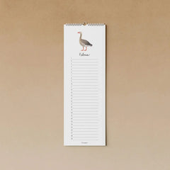 Geburtstagskalender - Vögel am Meer tucán y limón