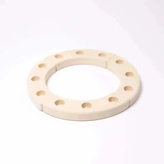 Geburtstagsring rosa-violett 12 Loch Festtagsring Grimms