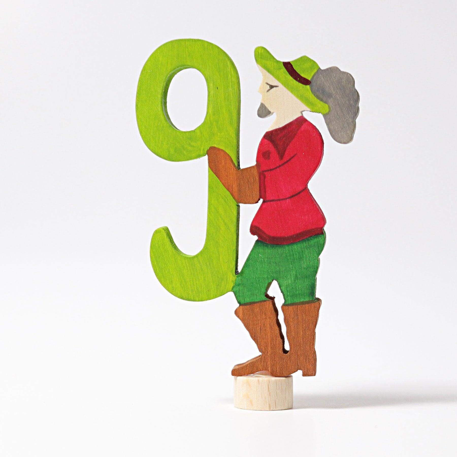 Geburtstagsstecker Märchenfigur Zahl 9 Grimms