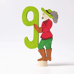 Geburtstagsstecker Märchenfigur Zahl 9 Grimms