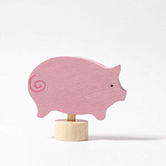 Geburtstagsstecker Schwein Grimms