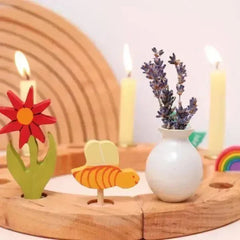 Geburtstagsstecker Vase - weiß Grimms