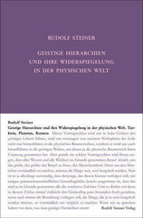 Geistige Hierarchien und ihre Widerspiegelung in der physischen Welt Rudolf Steiner Verlag