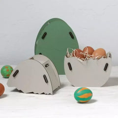 Geschenkbox Osterei Bausatz creme