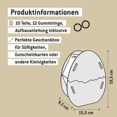 Geschenkbox Osterei Bausatz creme