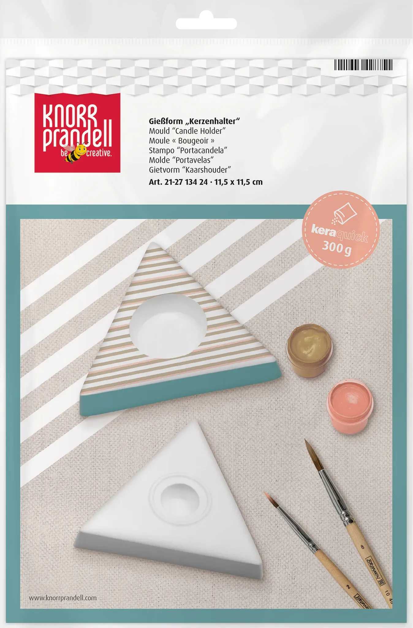 Gießform Kerzenhalter Dreieck - 21-27134 24-Sale Baiers