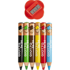 Giotto be-bè 6 Buntstifte und Spitzer - 4601000 LYRA