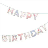 Girlande Blumen "Happy Birthday" Meri Meri
