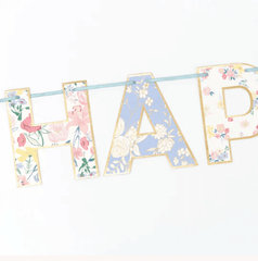 Girlande Blumen "Happy Birthday" Meri Meri