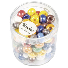 Glasperlen-Opak bunt - groß Rayher