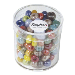 Glasperlen-Opak bunt - groß Rayher