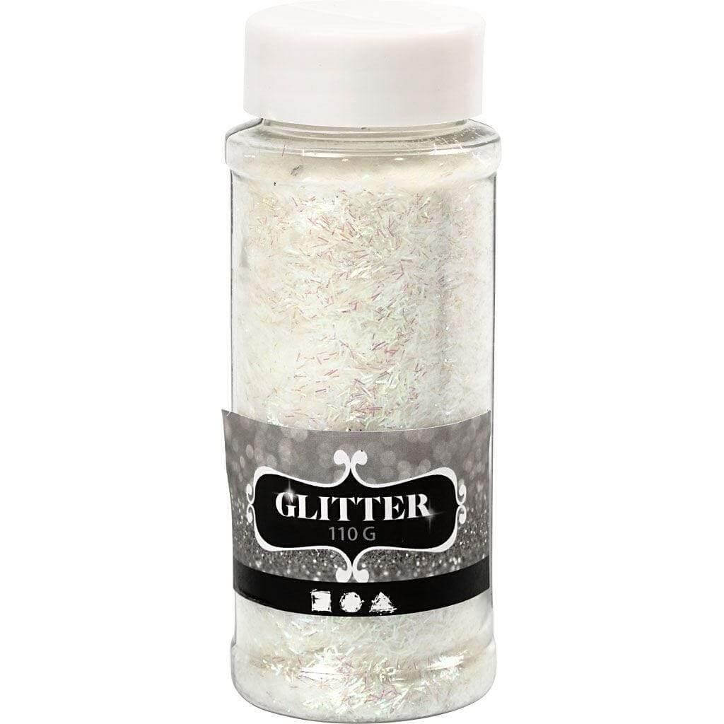 Glitter 110g weiß cchobby