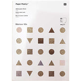 Glitter-Block Glamour Mix gold Rico