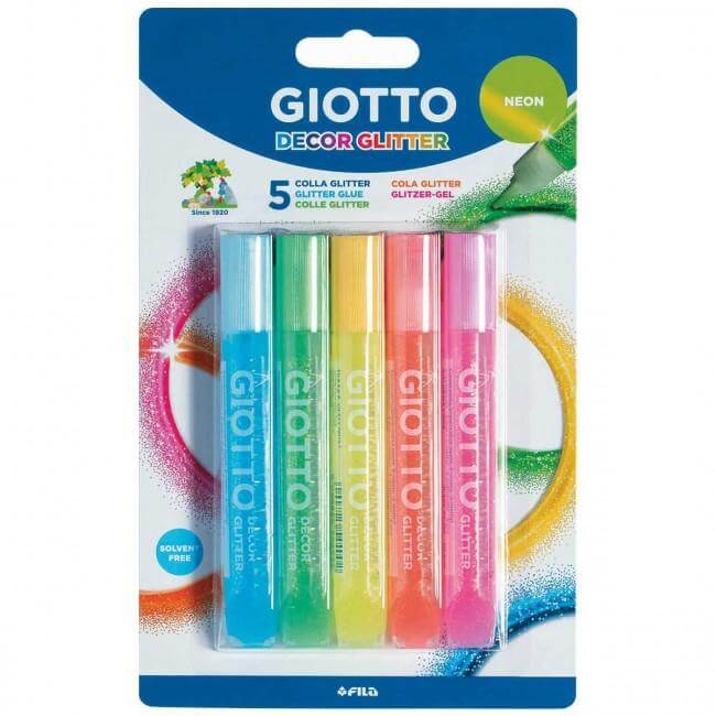 Glitter-Klebestifte - Neon Giotto
