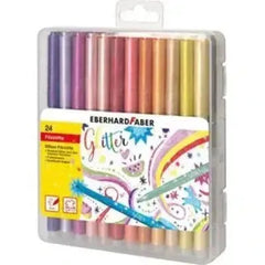 Glitzer Filzstifte - 24er - 551024-Sale Eberhard Faber