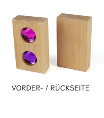 Glitzernde Holzbausteine - Funkeldächer - 12 Teile - 91370273 Bauspiel