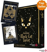 golden-black-cat-tarot-hochwertige-stuelpdeckelschachtel-mit-goldfolie-gebundene-ausgabe-helena-de-almeida - kunstundspiel