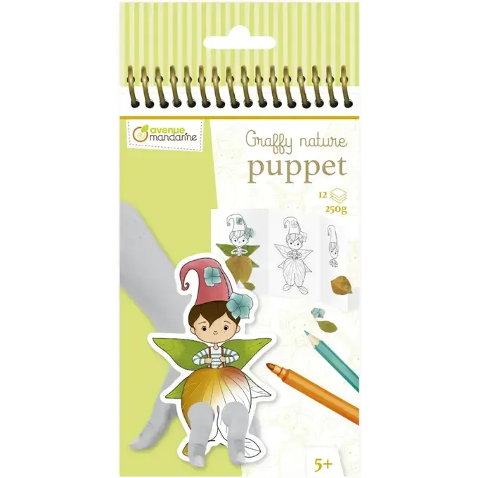 Graffy Nature Puppet – Bastel- und Malbuch - GY152C Exaclair