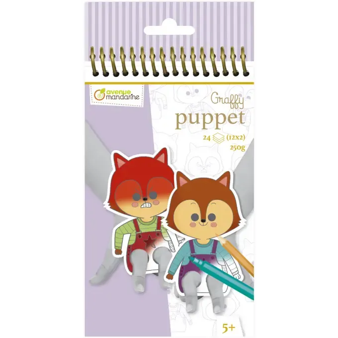 Graffy Puppet – Bastel- und Malbuch - GY137C Exaclair