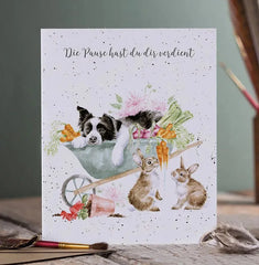 Grußkarte - Sleeping on the Job - Die Pause hast du dir verdient - 91357816 Wrendale