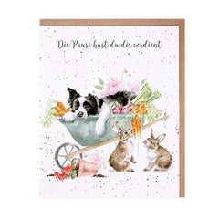 Grußkarte - Sleeping on the Job - Die Pause hast du dir verdient - 91357816 Wrendale