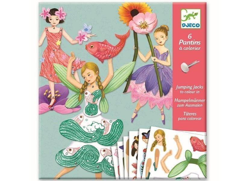 Hampelmänner zum Ausmalen - Feen Djeco