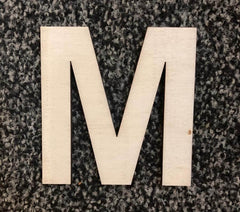Holzbuchstaben natur zum Bemalen - M Efco