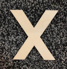 Holzbuchstaben natur zum Bemalen - X Efco