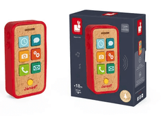 Holzhandy mit 7 Sounds Jura Toys