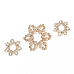 Holzperlen Sterne "Nordic" Rayher