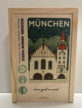 Holzpuzzle 60 Teile - Altes Rathaus in München Miwoodo