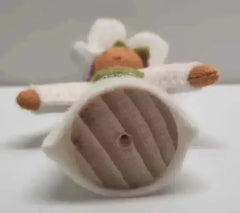 Jahreszeitenpüppchen weiß/lila Hibiskus - limitierte Edition - Ambrosius